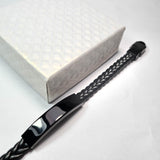 Blacklist: Braided Leather Bracelet - Printave: Print & Engrave Memories